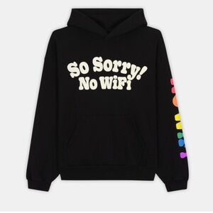 Madhappy Black Hoodie with Vibrant Sleeve Accents